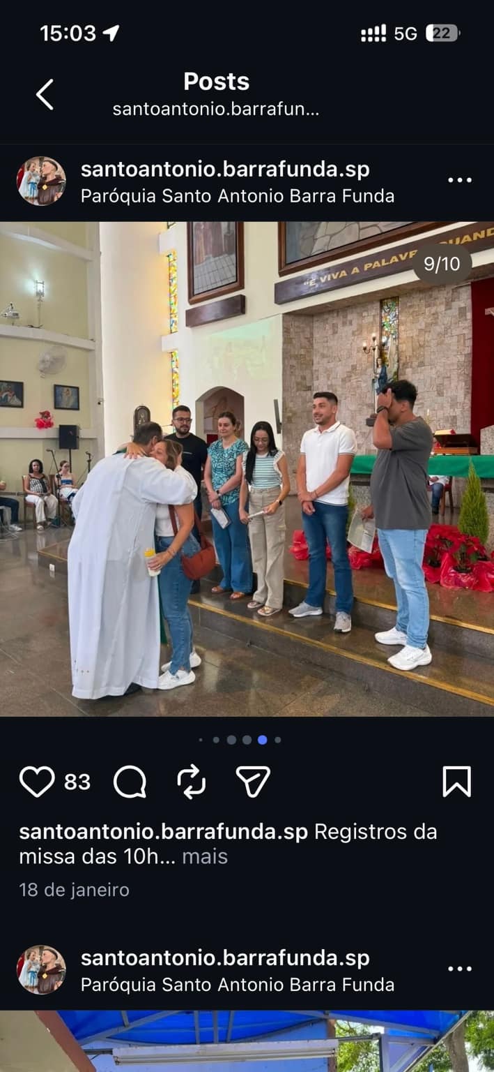 Encontro da comunidade paroquial