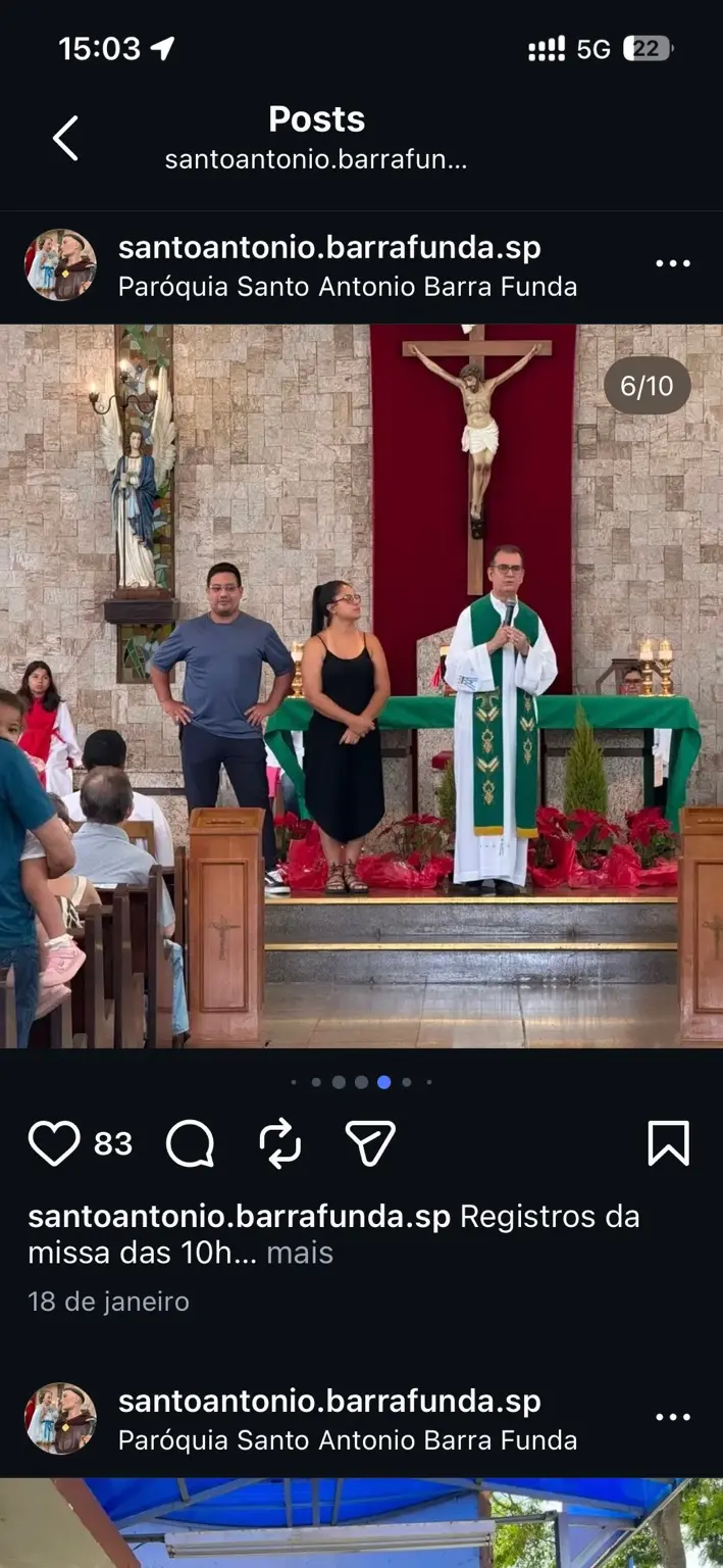 Momento de partilha na comunidade